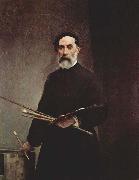 Francesco Hayez Self portrait at age 69 Spain oil painting artist